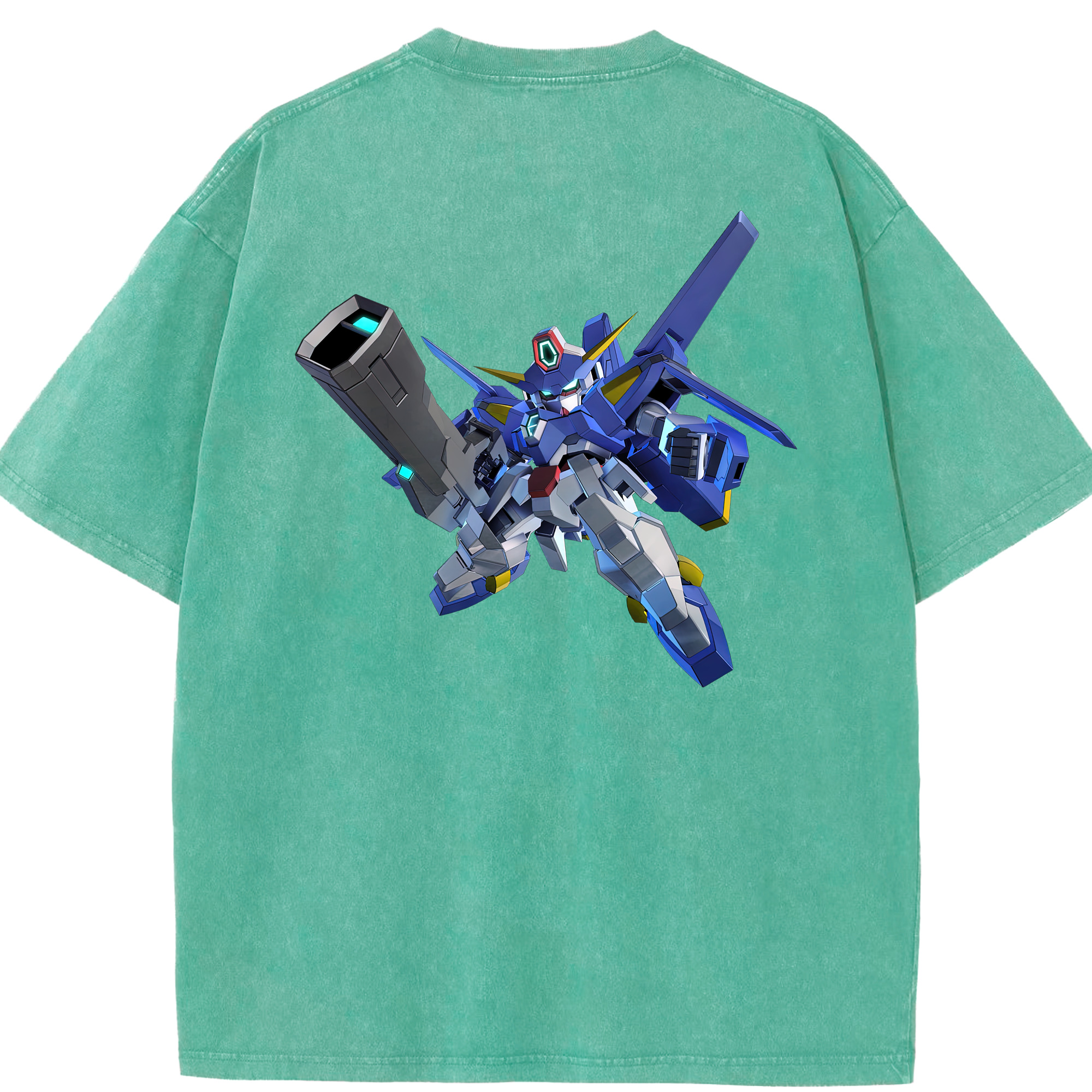 （画像用） 機動戦士ガンダム Mobile Suit Gundam 綿100% ヴィンテージ風 半袖Tシャツ（背面プリント）